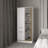 Pekin Modern Wardrobe Organizer With Shelves And Rod, Natural Oak