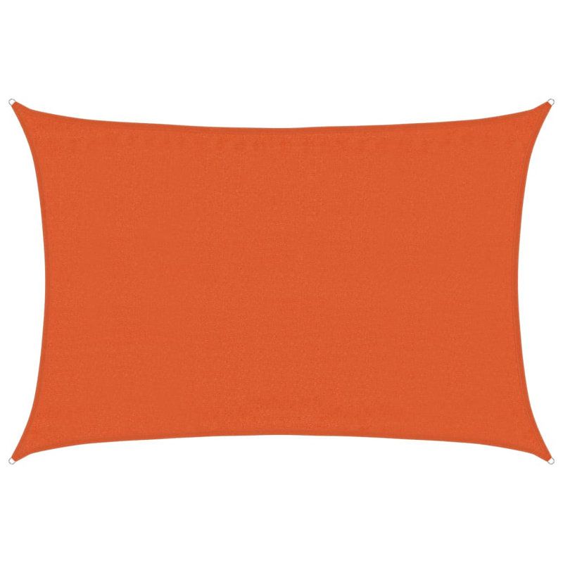 Dakota Fields 450cm W x 350cm D Plastic Cover Retractable Freestanding Awning, Orange, 450cm W x 350cm D