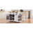 53Inch Large Kitchen Island With 2 Bar Stools, Power Outlet,Door Internal Storage Rack, Kitchen Storage Cart On 5 Wheels With Drop Leaf, 5 Open Side Racks, 3 Drawers,White-870457948