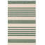 Tapis rayé beige / vert intérieur / extérieur Aiken-1410272977