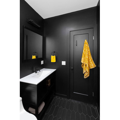 Black Matte Peel And Stick Wallpaper Roll - 16" X 393.7" Removable Waterproof Vinyl For Decor Upgrade