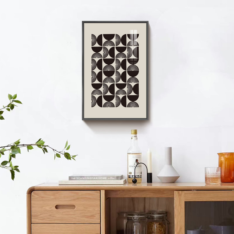 Boho - reproduction d'art sur toile, L 12 po x H 16 po, Noir