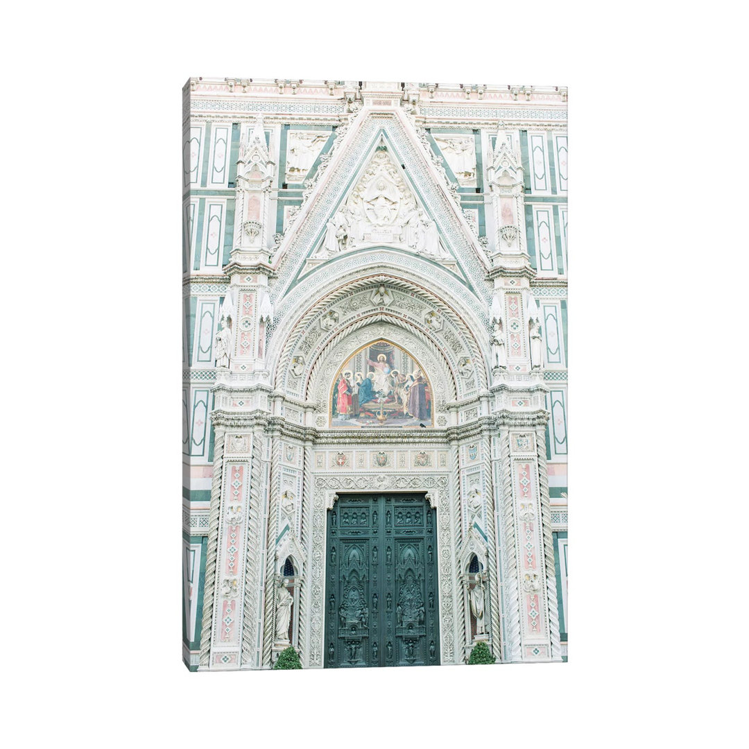 Duomo Cathedral Details, Florence, Italy - Photograph Print on Canvas