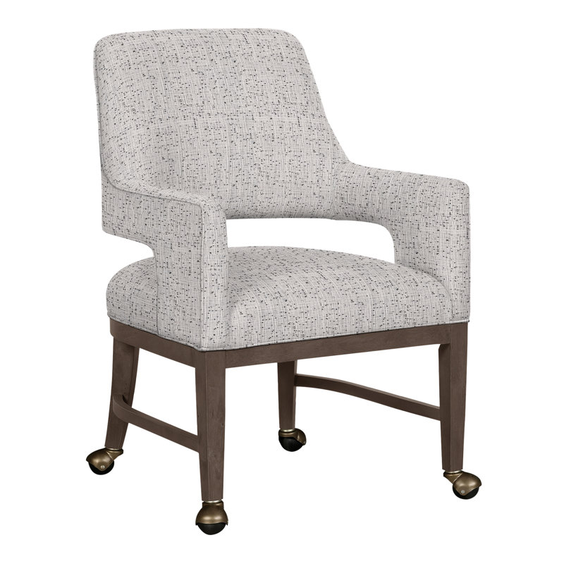 Chaise avec accoudoirs Josie Grande, Perigold Preso Indigo, Mica