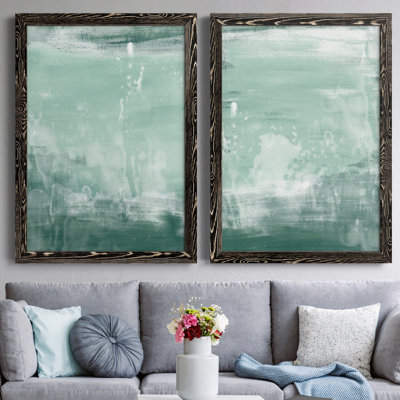 «Coastal Patina I», ensemble de 2 reproductions d'art sur toile encadrées