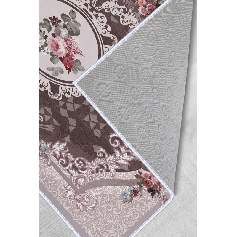 Luxurious Woven Area Rug, 100% Polyester, 23.6 x 39.4 inches | 650 g/m², 0.3 in Pile Height | Antibacterial, Non-Slip PVC Dot Underside, Machine Washable | 3D Digital Printing, Perfect for Living Room & Bedroom Decor