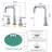 8 In. Double Handle Bathroom Faucet With Pop Up Drain, 360 Swivel, Ceramic Disc Valves, Soft Water Flow Aerator Widespread In , 2 Handles, Fine Quality-121612929
