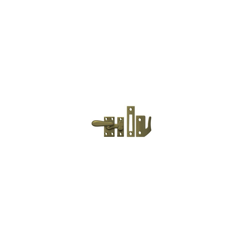 Hardware, Antique Brass, 2" H x 1.9 W x 2" D