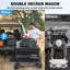 Heavy-Duty Foldable Wagon with Double Decker, Tailgate, All-Terrain Wheels, 450lb Capacity