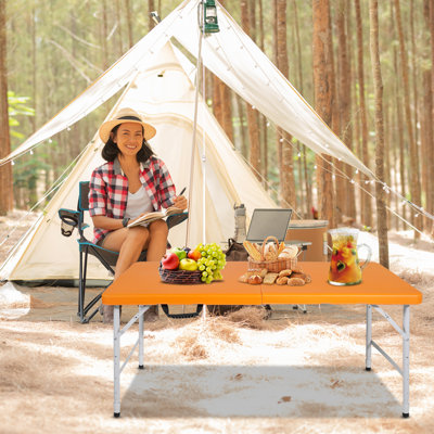 Table pliante portative à poids pliable pour l'intérieur et l'extérieur 135 kg