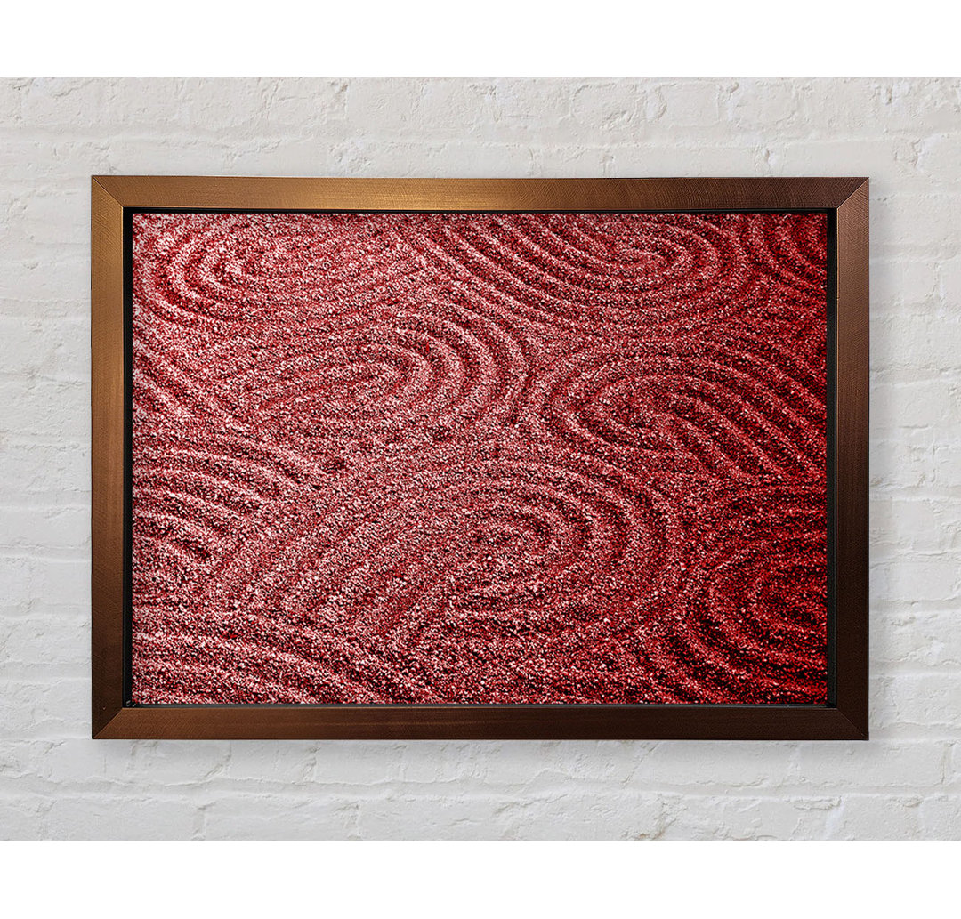 Red Sand Patterns - Einzelne Bilderrahmen Kunstdrucke