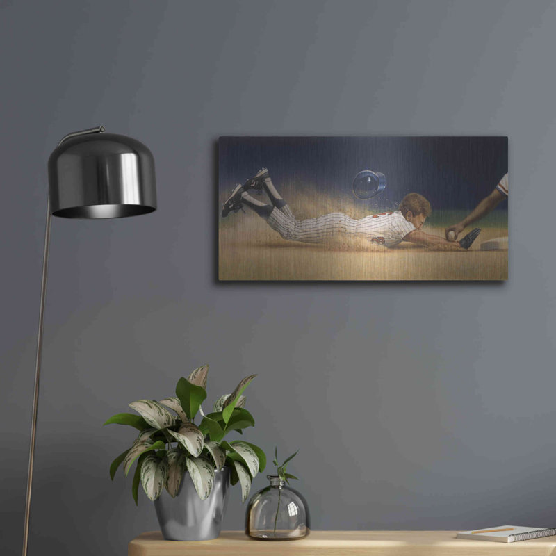 "Joueur de baseball" par Dan Craig, H 12 po x l 24 po