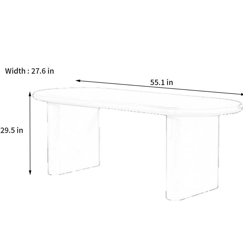 Gaibriel, 27.6" W x 55.1" L, White