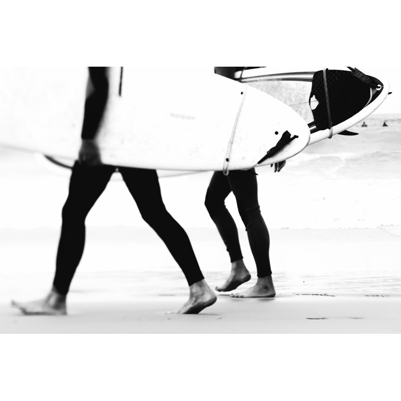 «Catch A Wave II», impression sur toile tendue, H 8 po x l 12 po, Cadre doré simple, Oui