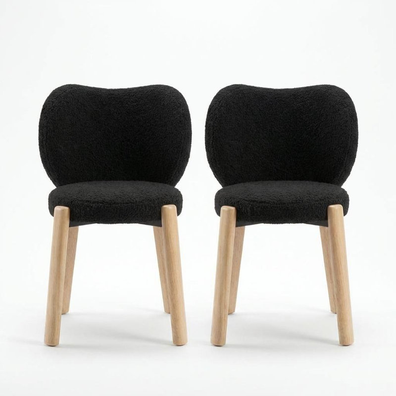 Upholstered Accent Chair, White