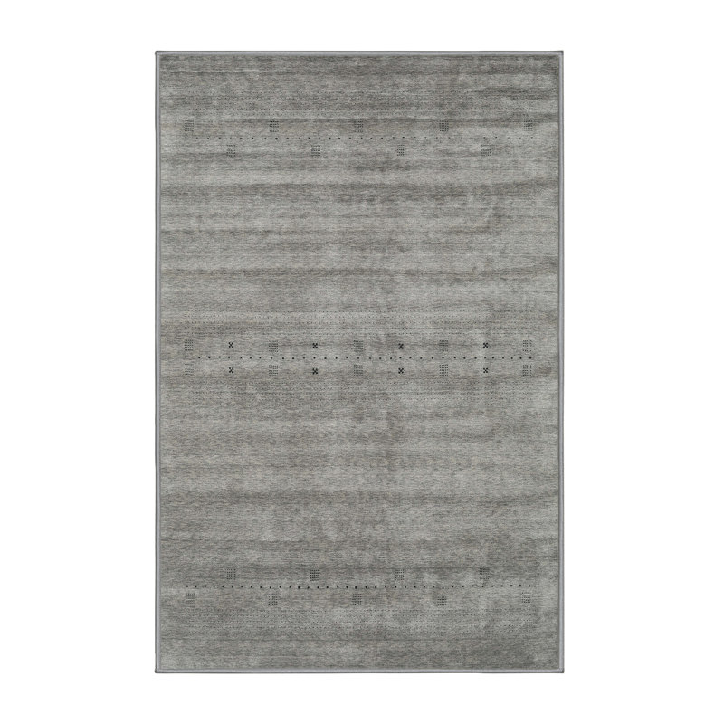 Tapis noir/gris, Rectangle 5 pi x 7 pi