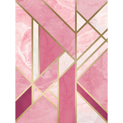 Motif géométrique rose
