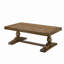 Table basse de 52 po en bois transitionnel, table basse de salon en bois massif, bois flottant