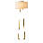 Tressara Aged Brass Hammered Floor Lamp