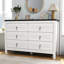 Commode double 6 tiroirs, l 47 po