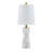 Mindy 20" Marble Table Lamp with Fabric Shade, Marble