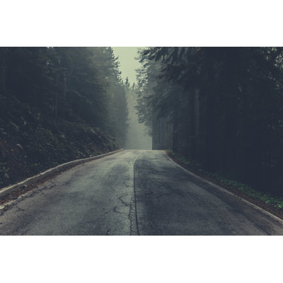 Misty Forest - Wrapped Canvas Print