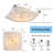 Modern Gold Ceiling Light with Square Curving Shade Dimmable-833545653