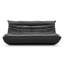 3-Seat Faux Leather Bean Bag Sofa
