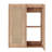 Modern Bathroom Side Cabinet, Soft Close, Organized Interior 2 Doors Storage, Wall Mounted