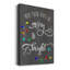 «Merry And Bright», reproduction sur toile tendue-2103256714