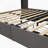 Bed Frame with LED, Wings Headboard Design-355487689-355487691