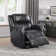 Modern Living Room Furniture 1Pc Power Reclining Chair Faux Leather Upholstery Plush Seating Solid Wood Frame