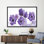 Impression sur toile abstraite fleur mauve - art mural floral parfait pour la décoration du salon