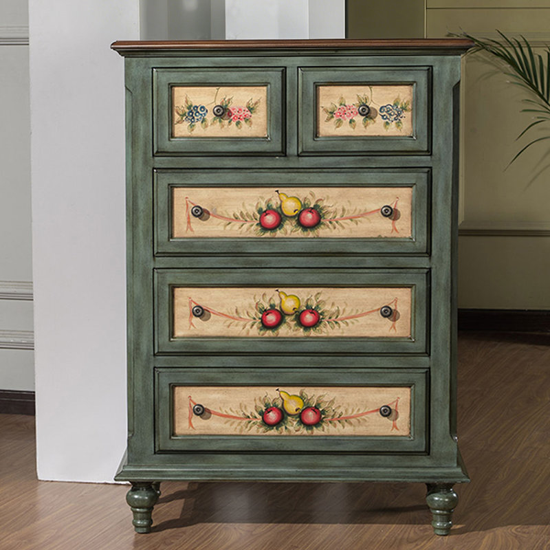 Retro Solid Manufactured Wood Accent Cabinet