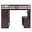 Lit mezzanine avec tiroirs, bureau et garde-robe-621154159