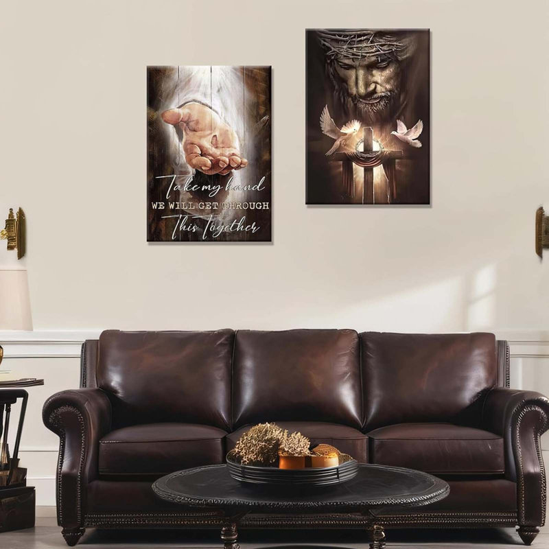 2 Piece Wrapped Canvas Print, 40 cm H x 60 cm W