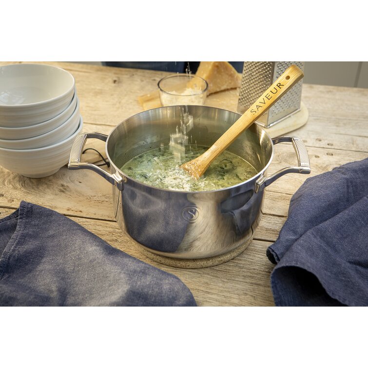 Saveur Selects 4 Quarts Stainless Steel Round Dutch Oven