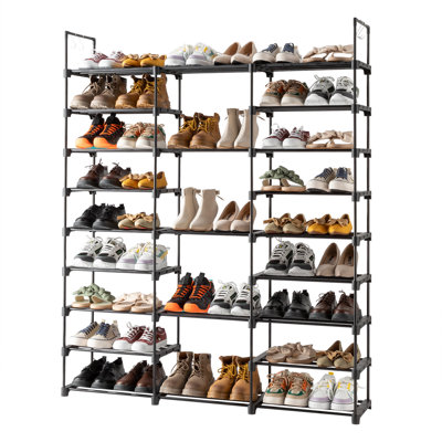 46 Pair Stackable Shoe Rack