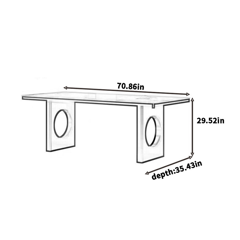 Vergeer, 29.52"H x 70.86"L x 35.43"W