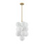 Lustre en grappe 13 lumières Art Deco