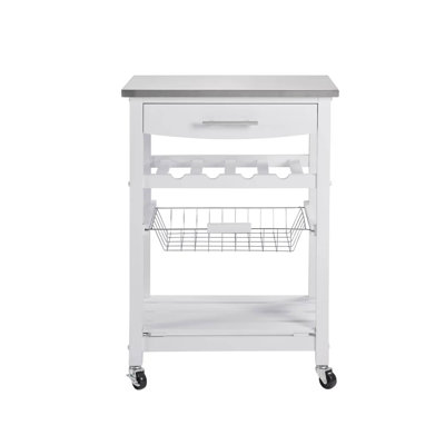 Mobile Rolling Kitchen Island Trolley Serving Cart by FunniHomi