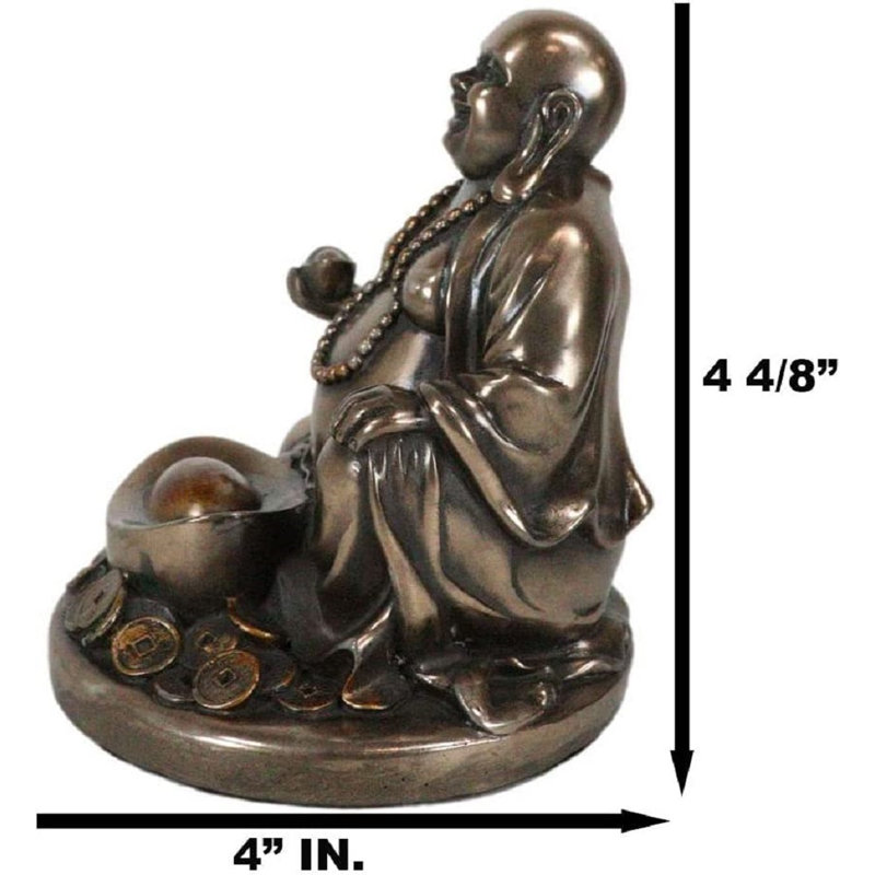 Figurine Eiladh Eiladh Bouddha riant moine Zen de la prospérité