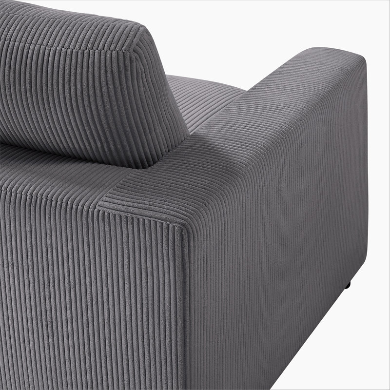 Canapé modulaire 5 pièces modulaire - Gris anthracite, Gris anthracite