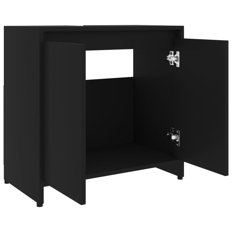 Aminda Bathroom Cabinet, Black