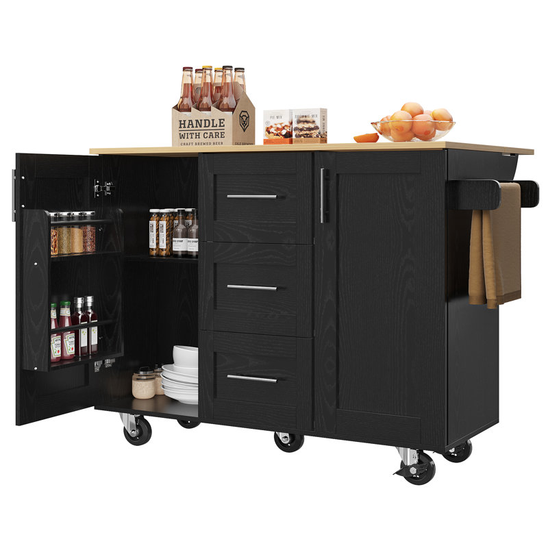 Kitchen Island, Black
