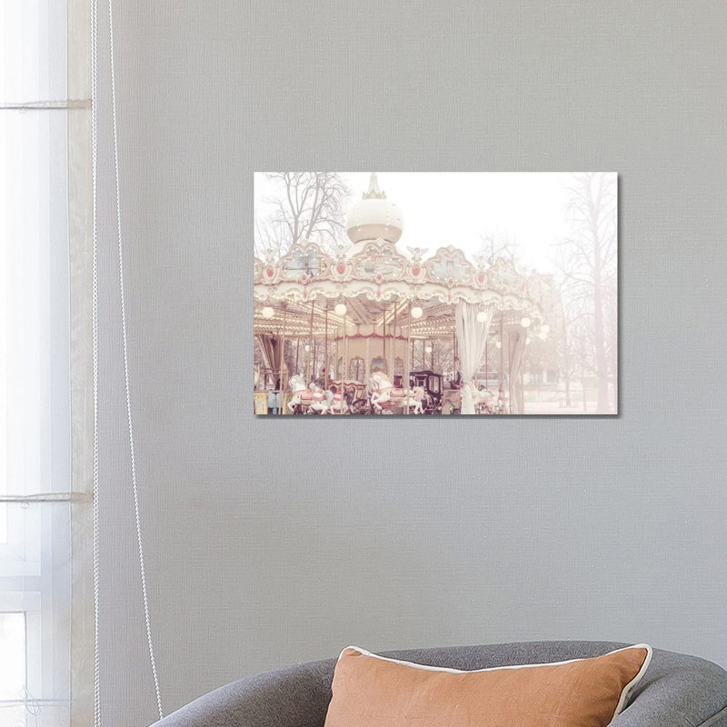 Paris Merry-Go-Round III 1 Piece Wrapped Canvas Wall Art, 66.04 cm H x 45.72 cm W x 3.175 cm D