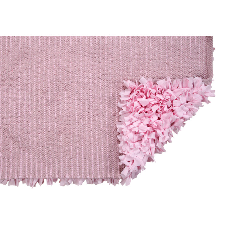Rosebank Area Rug in Baby Pink, Round 5'