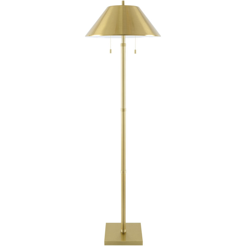 Lampe sur pied Fonville, Doré