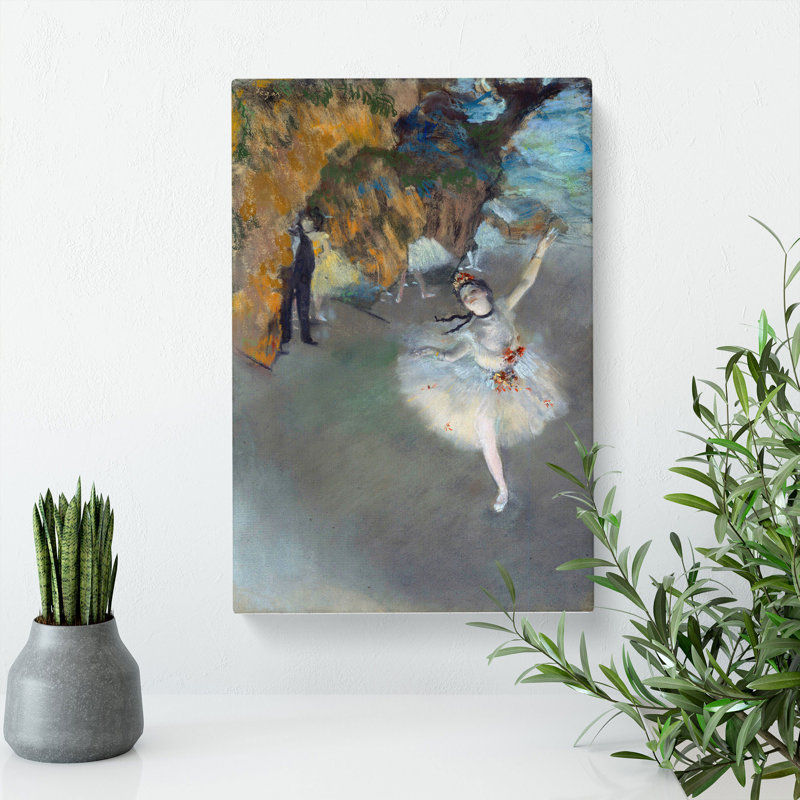 The Star Ballet Ballerina Dancer by Edgar Degas - Wrapped Canvas, 60cm H x 40cm W x 3cm D