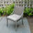 Patio Round Aluminum Dining Set With Umbrella Hole And Cushions For 6 Person